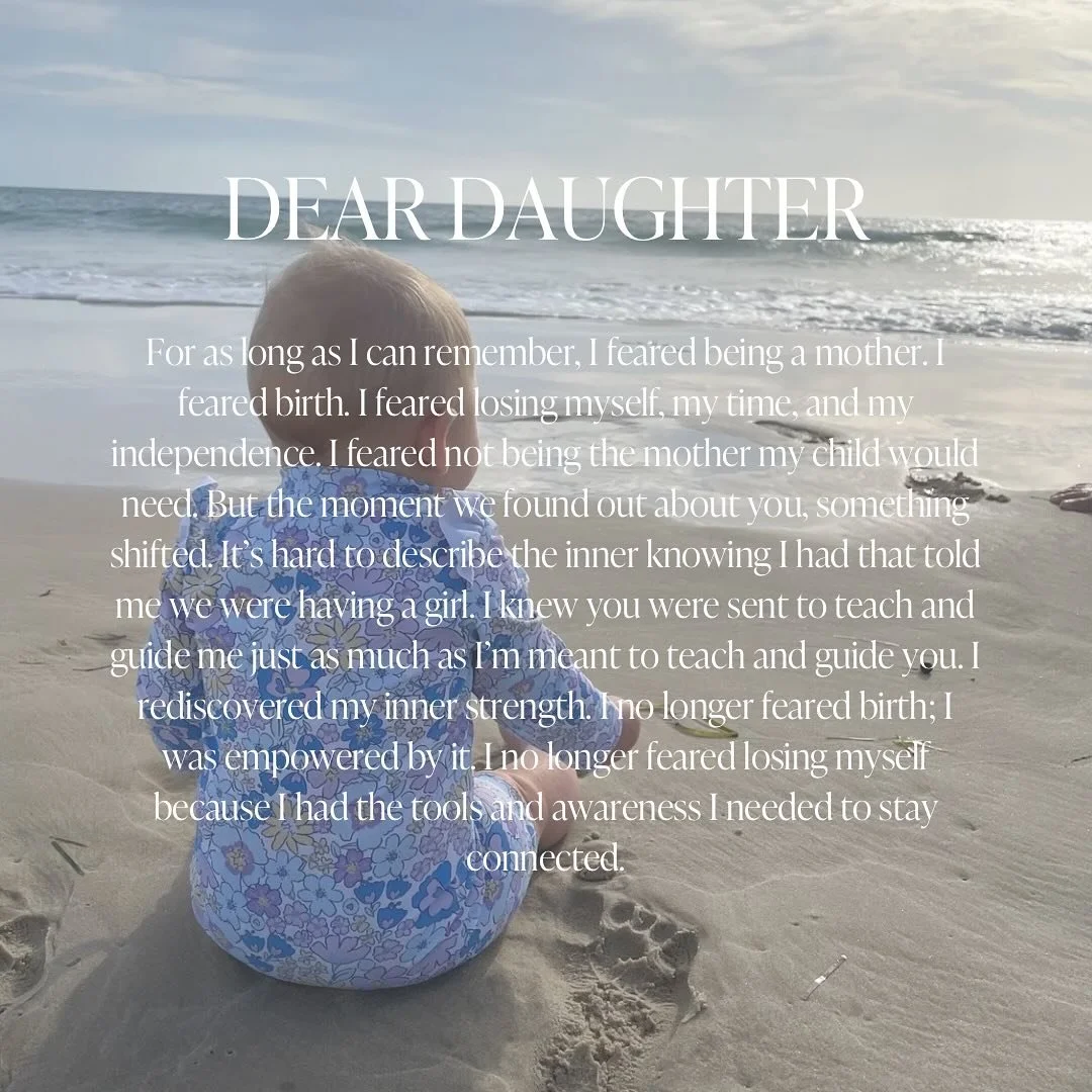 And my Dear Daughter series is live. I didn&rsquo;t expect how much fun I would have writing this email.

A series about motherhood, my learnings and the tools I use to support myself in this wild and wonderful season. 

You, my baby girl, are the re