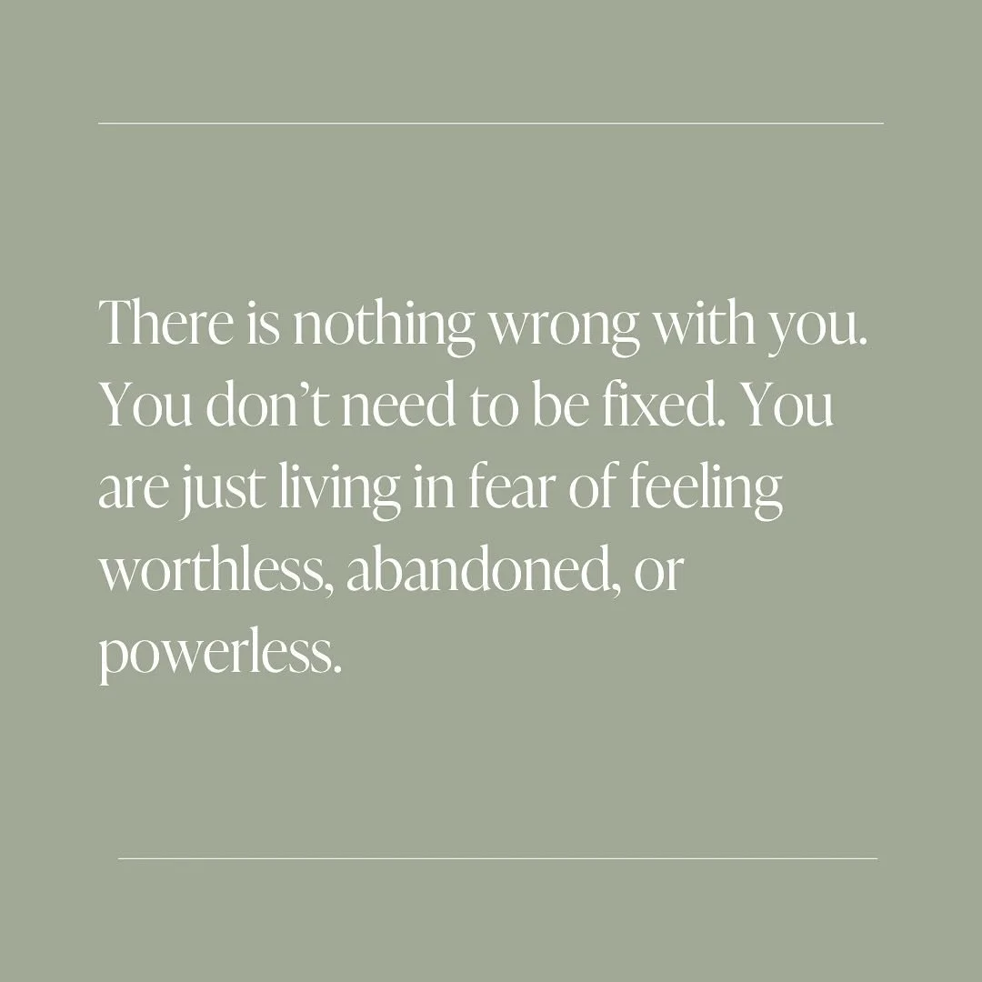 I repeat you do not need to be fixed. There is nothing wrong with you. 

It is a belief about yourself that has you feeling like something is wrong with you, whether that be not feeling good enough, loved, accepted, powerless, or even feeling out of 