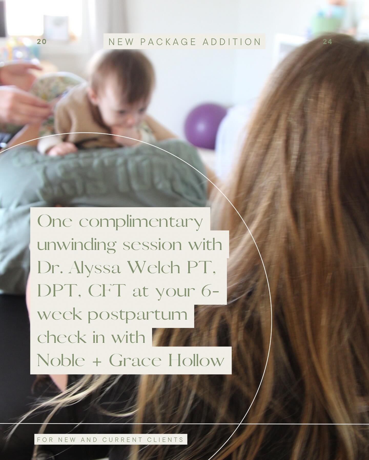 ✨ Attention NEW and CURRENT NGH clients! ✨

New feature being added to my birth packages is a visit with Dr Alyssa Welch, the owner of @southeast_fascial_therapy ! At our 6-week check in, we will visit at my office for an hour to do our final wrap up