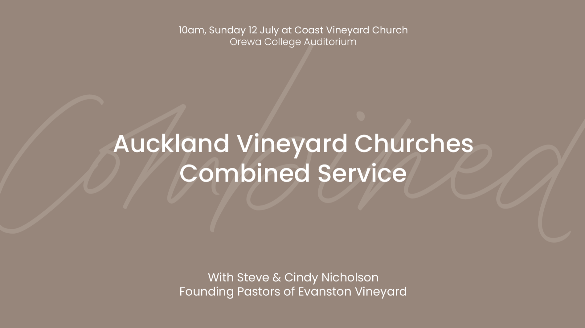 Combined Auckland Vineyard Service at Coast Vineyard