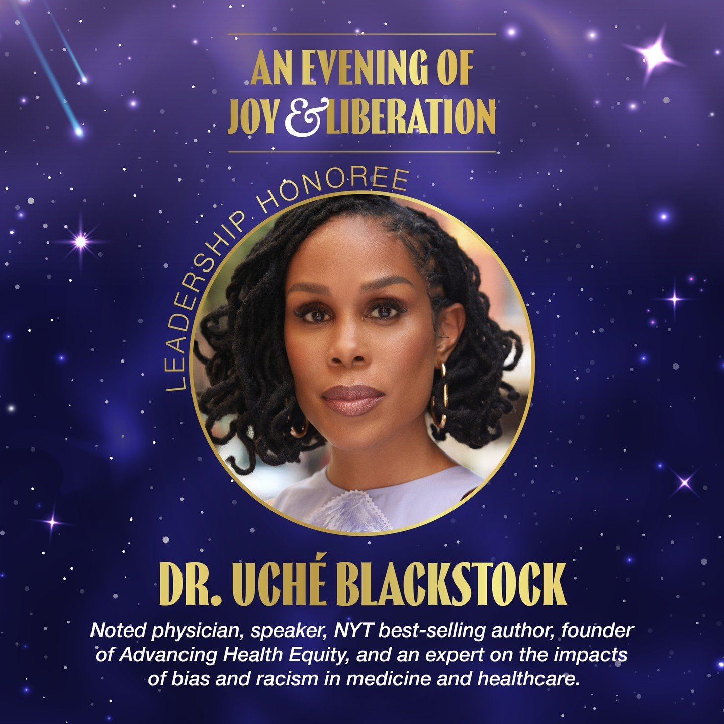 Join us in celebrating Black Maternal Health Week! Meet Dr. Uch&eacute; Blackstock, our Leadership Honoree for this year's Evening of Joy &amp; Liberation. Her powerful words remind us that, &quot;...the maternal health gap is a trap of systemic raci