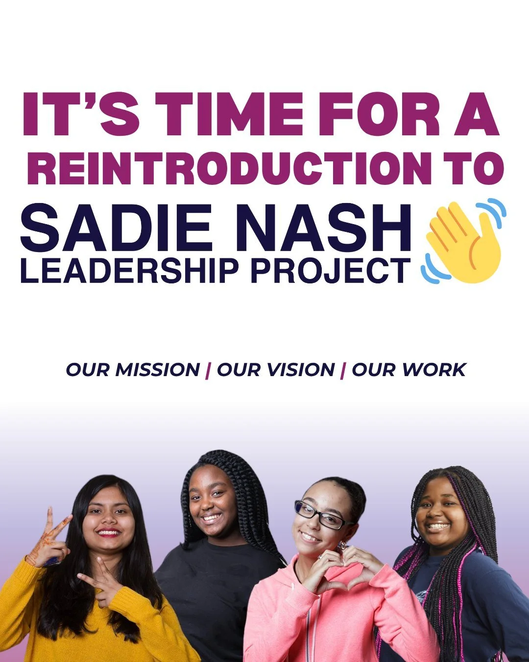 Whether you&rsquo;ve been a part of the #NashFam for years, or just getting to know us, here is a quick refresher to all things SNLP! 👋

Swipe to learn more about our mission, vision, and what we do. ▶️

#SadieNash #SocialJustice #Refresher #SNLP  #