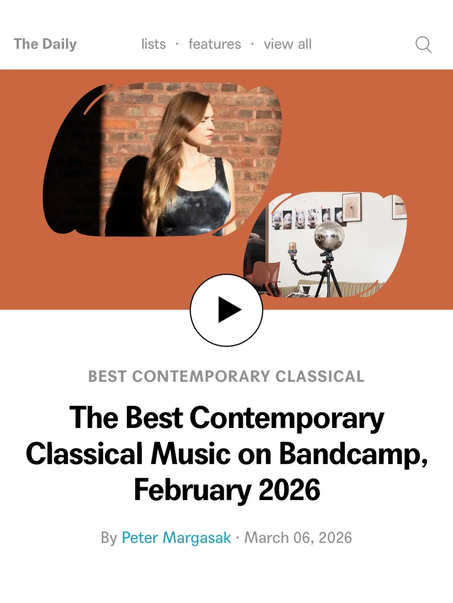 A beautiful review ✨ 

&ldquo;This superb new collection of compositions from Andrew Greenwald&hellip; traces a long-term collaboration with the bold British ensemble Distractfold, uncovering a shift in the composer&rsquo;s aesthetic from &lsquo;pric