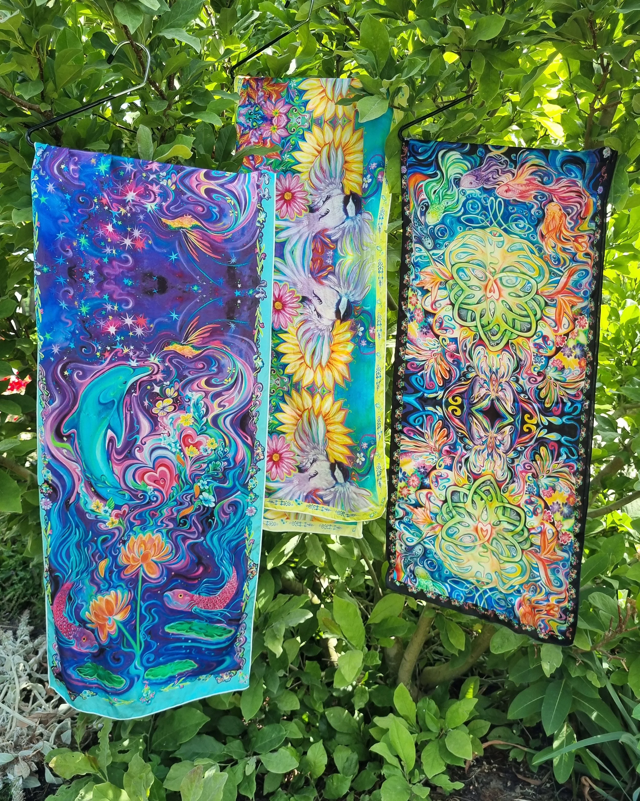 100% Silk Scarves