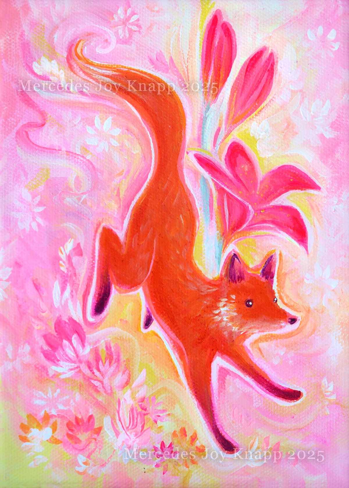 Leap of Faith // acrylic on 5x7x1.5 inch canvas 2025