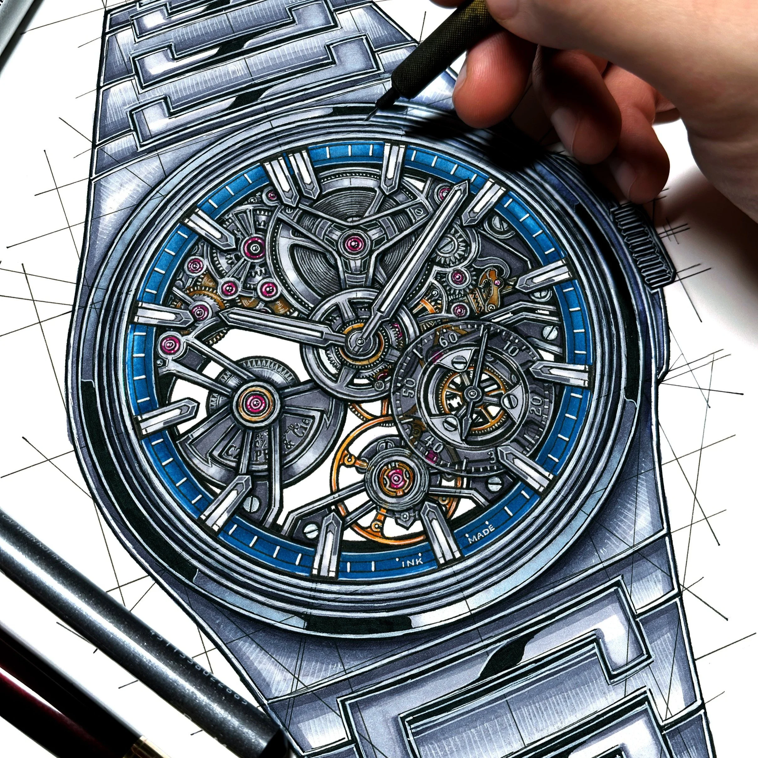 Czapek Antarctique Révélation Skeleton Blind Reveal With Inkdial