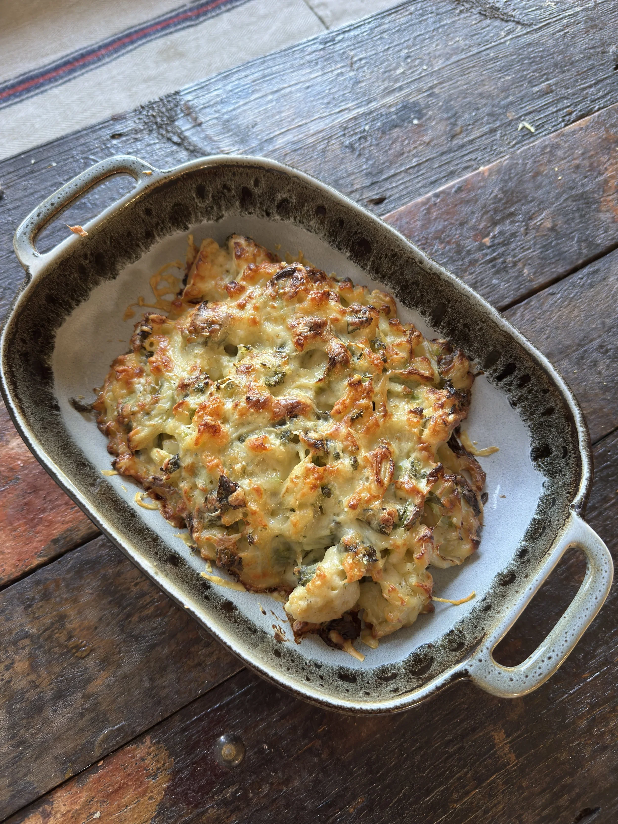 Wild Garlic &amp; Cauliflower Macaroni Cheese