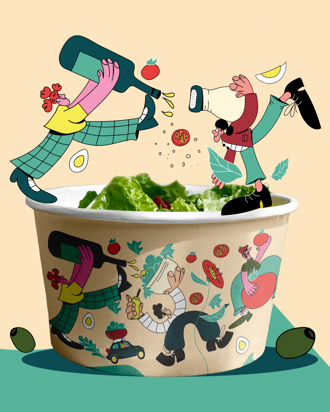 Fast Fully - Bowl illustrata