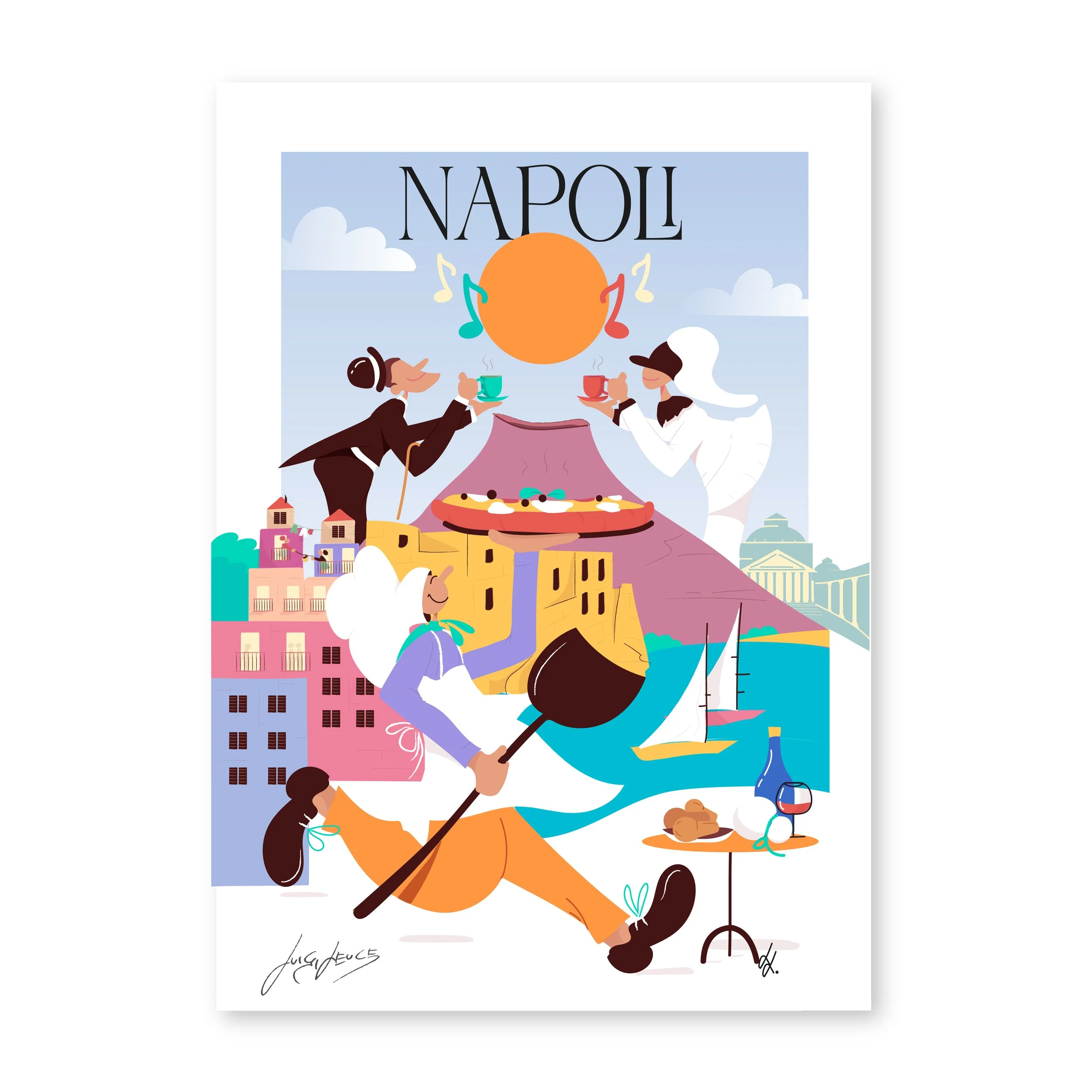 Napoli - Poster all'italiana