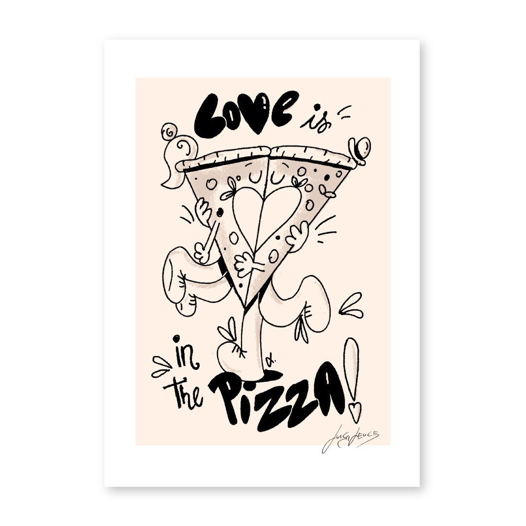 Love is in the pizza!