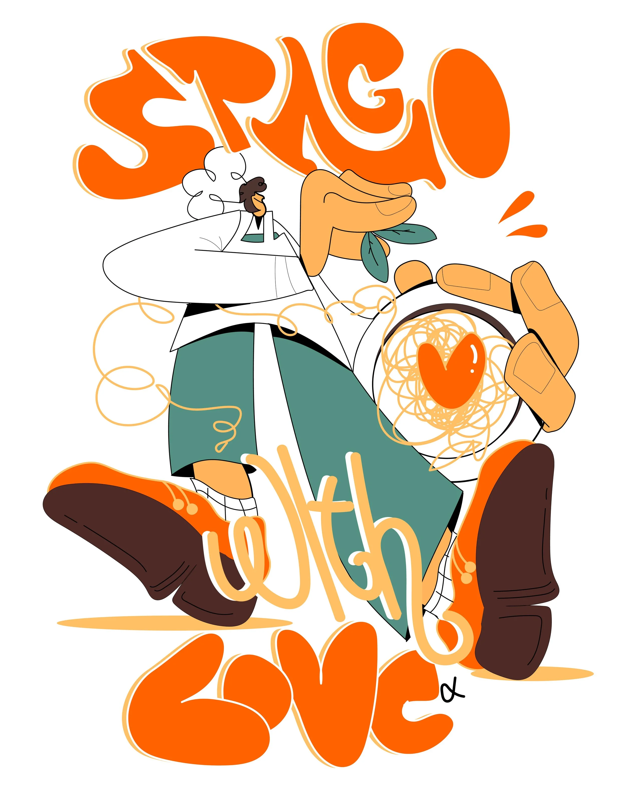 Poster "Spago with love"