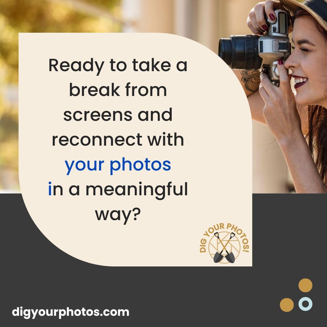 Ready to take a break from screens and reconnect with your photos in a meaningful way? A Print Photo Organizing Kit is your ticket to a more tactile, heartfelt experience. Bring the family together over your print photos. Order now! digyourphotos.com