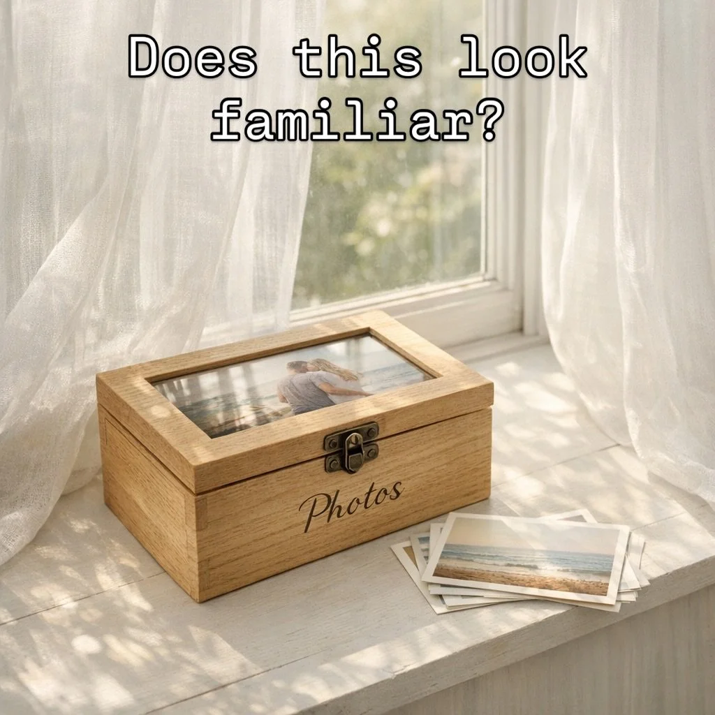🌷 Honest question&hellip;

How many photo boxes like this do you have in your house right now?

📦 One
📦 A few
📦 Too many to count

Most families have decades of memories tucked away in boxes, bags, and drawers. We keep them because they matter&he