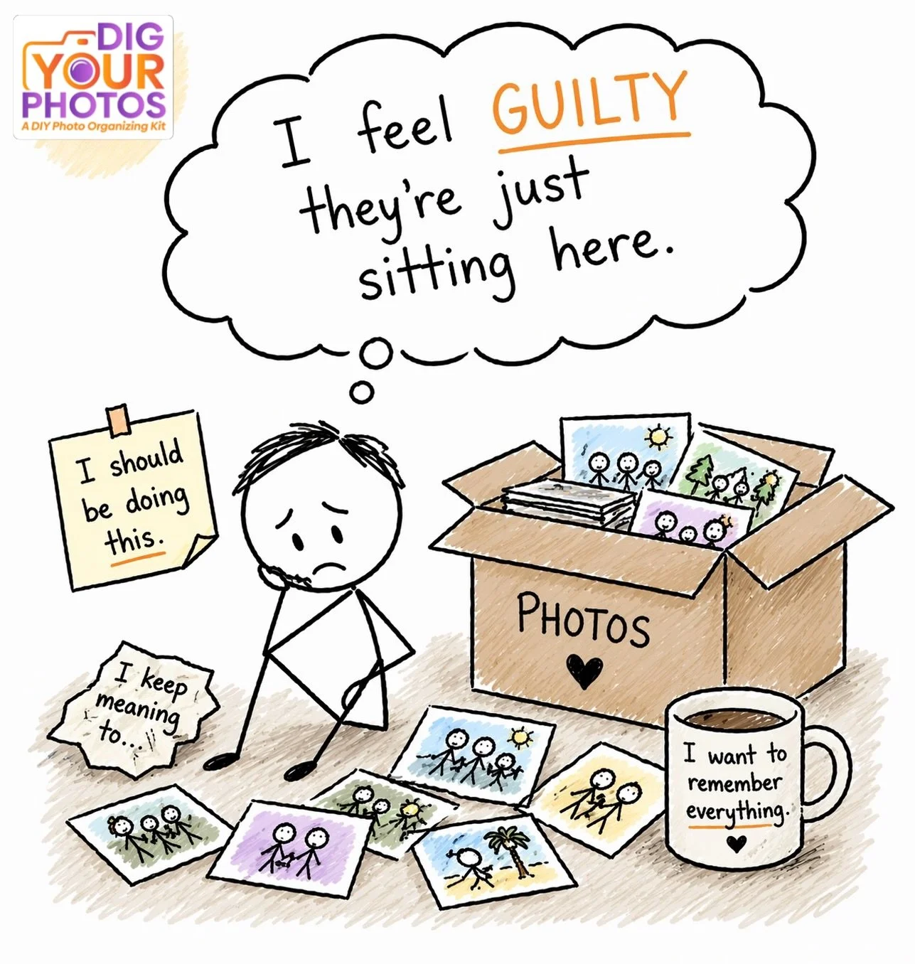 Let&rsquo;s gently reframe this&hellip;

Those boxes don&rsquo;t mean you&rsquo;ve failed.
They mean you&rsquo;ve saved something worth keeping.

You don&rsquo;t need a perfect system.
You just need a place to begin.

That&rsquo;s exactly why I creat