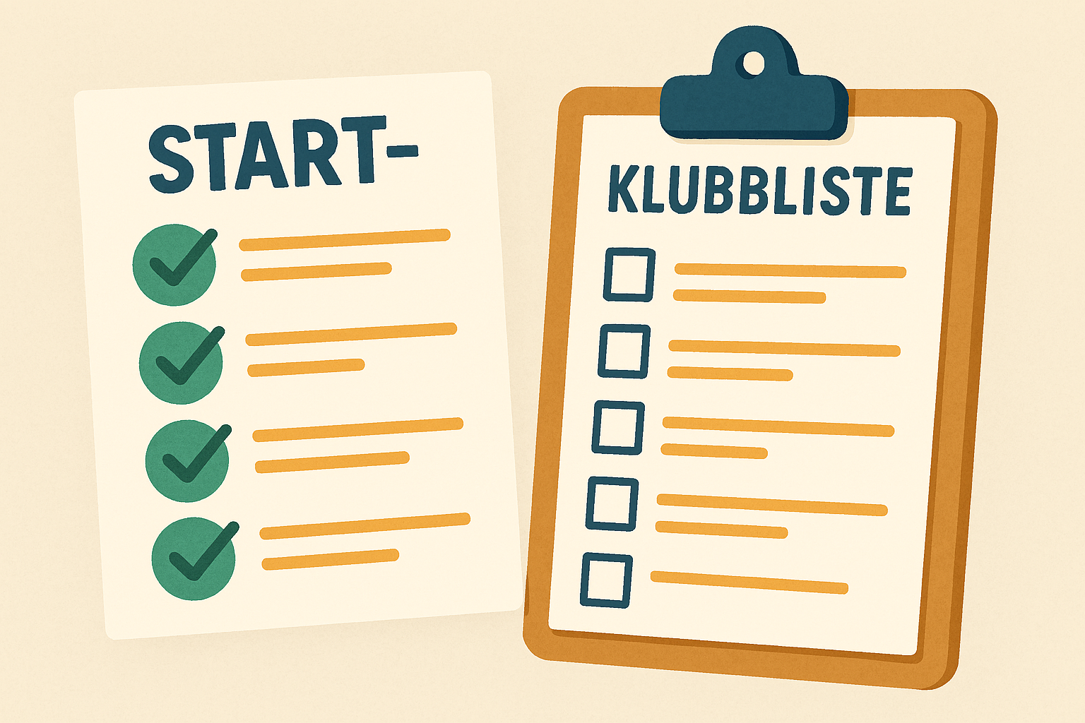 Start- og klubbliste KM