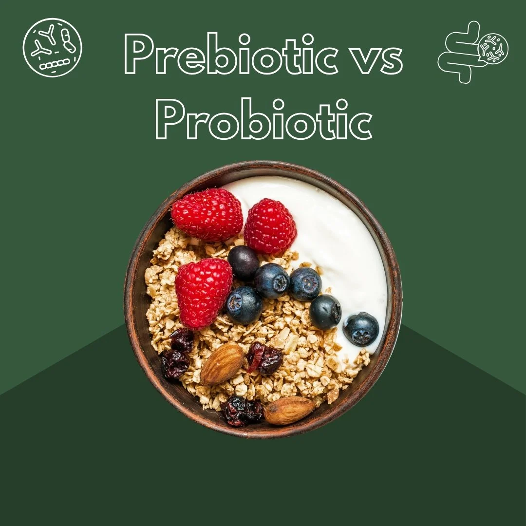  What’s the difference between prebiotic and probiotic??