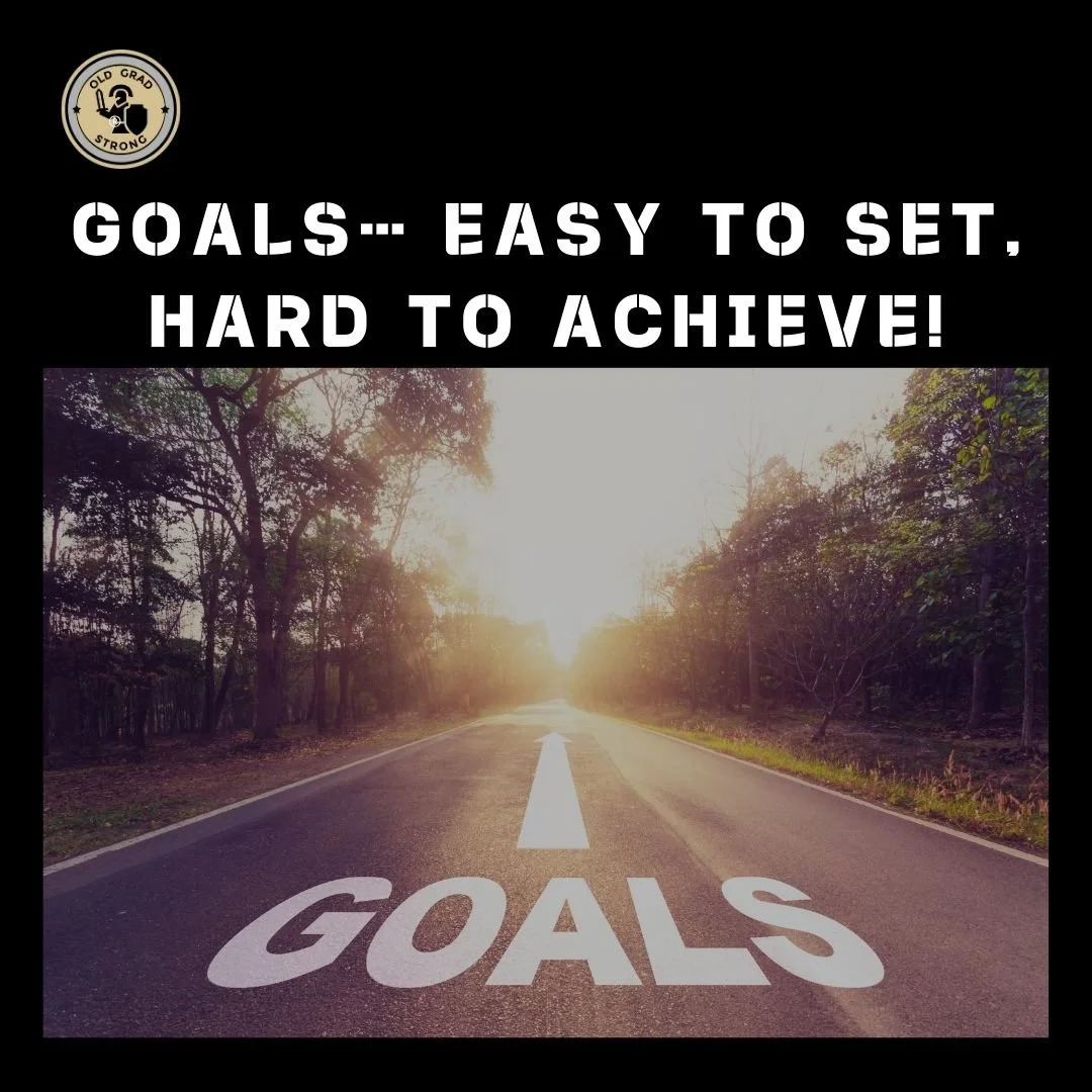 Goals… easy to set, hard to achieve!