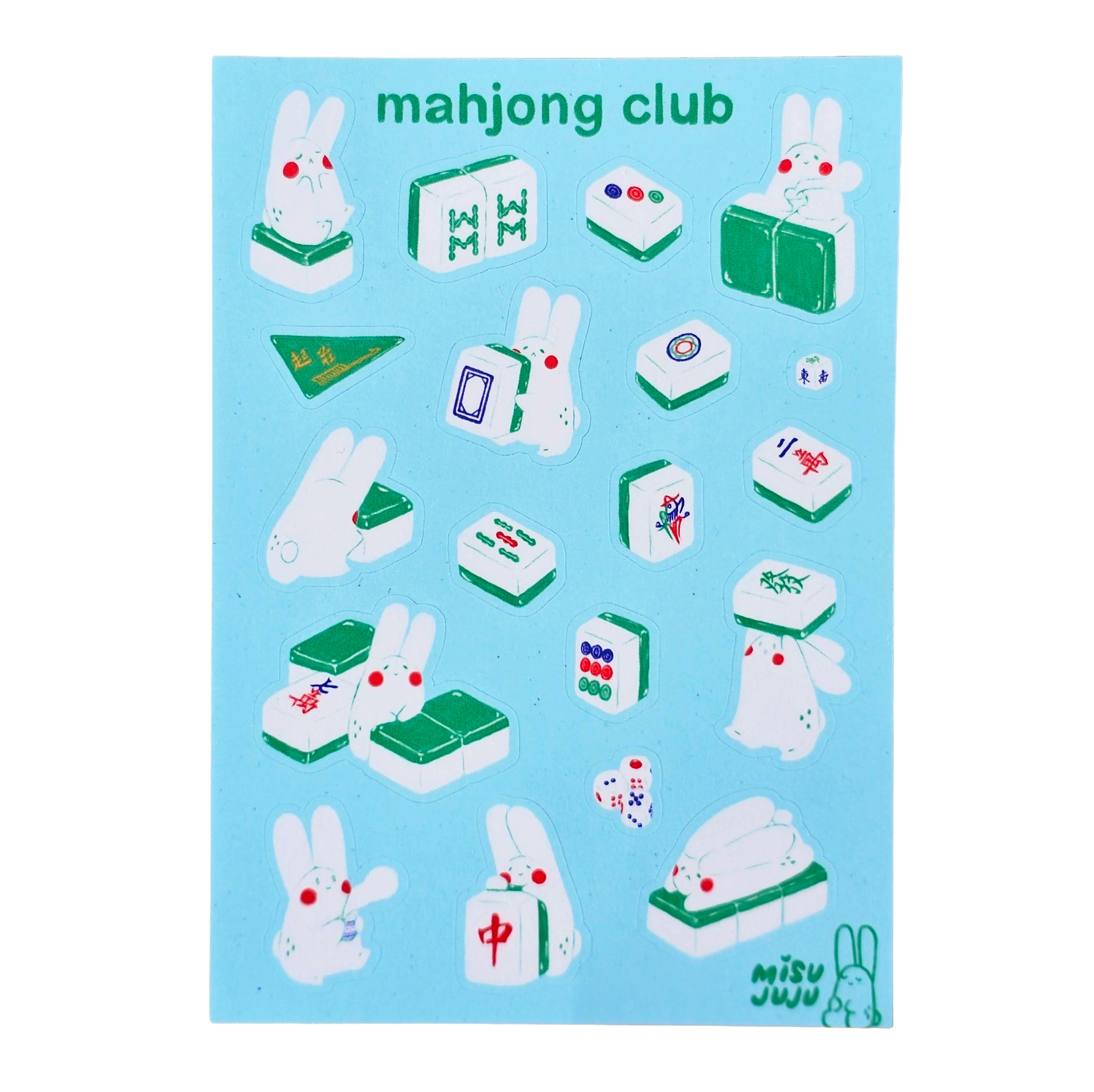 Mahjong Club Sticker Sheet