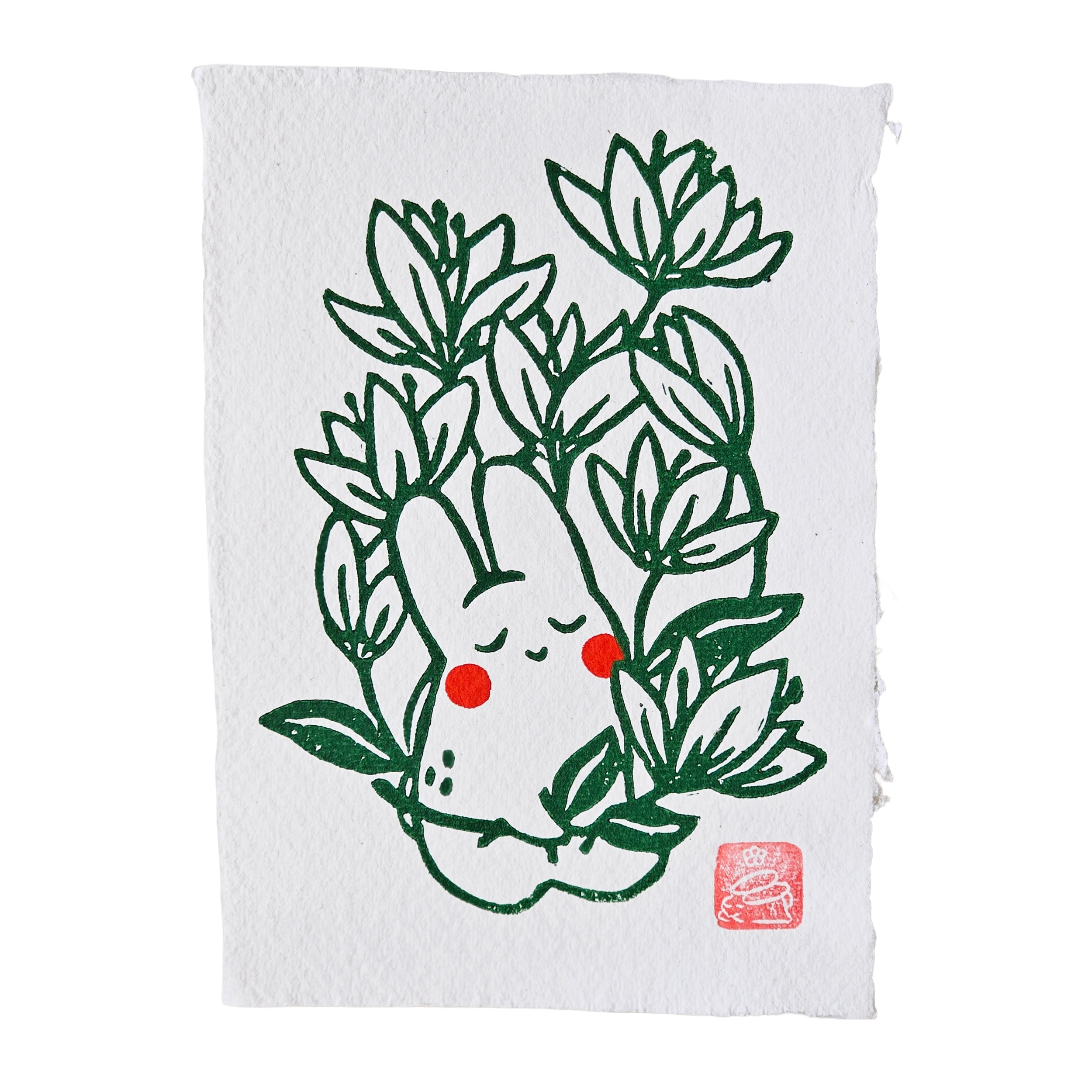Tulips Small Lino Print