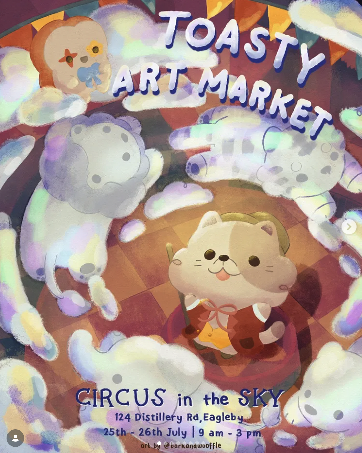🎪 Toasty Art Market ‘Circus In The Sky’ BRISBANE
