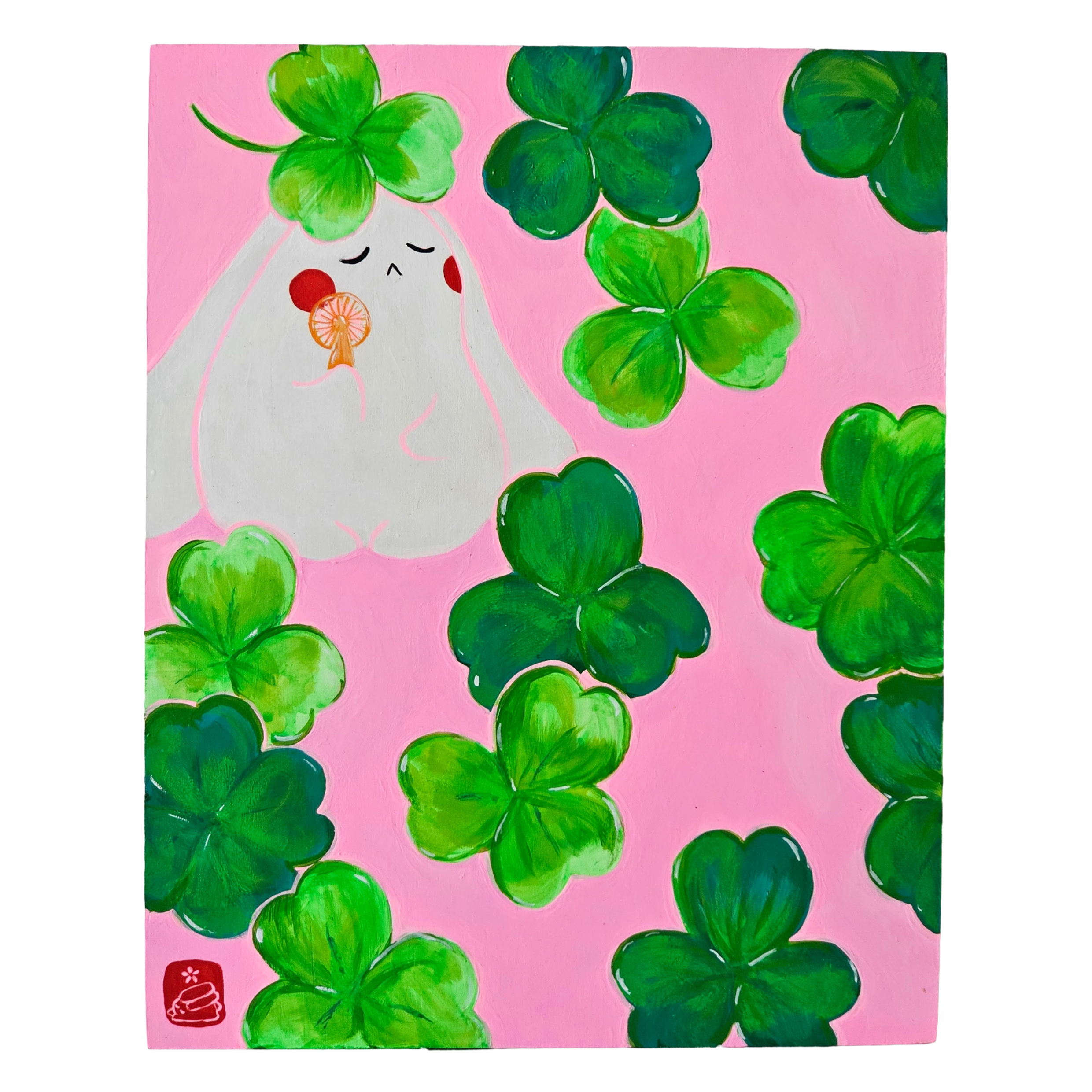 Clovers Original Painting