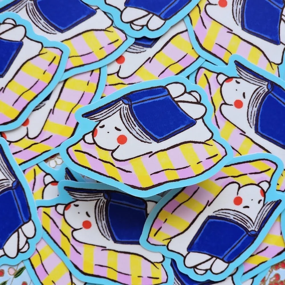 Bunny Book Sticker