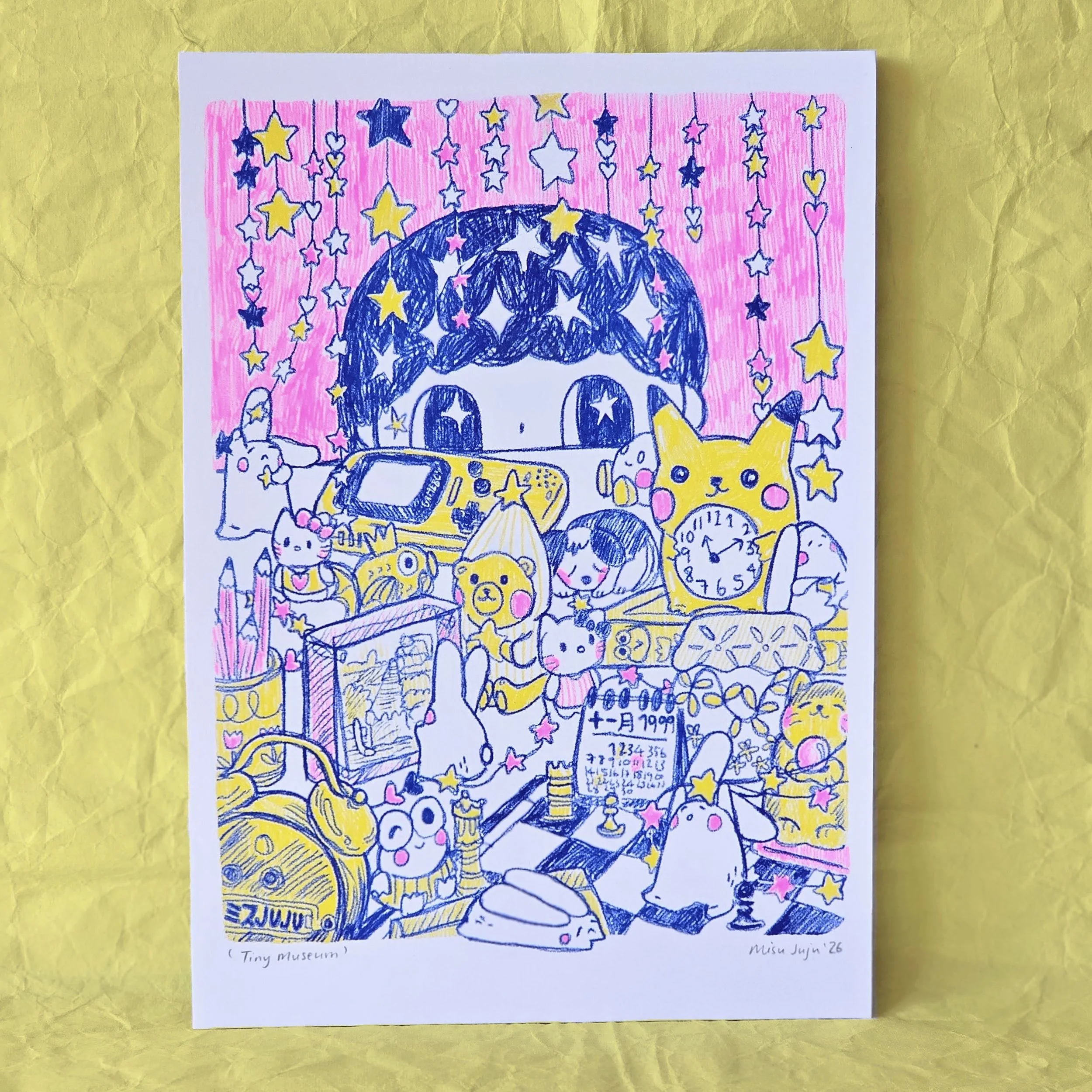Tiny Museum A4 Riso Print