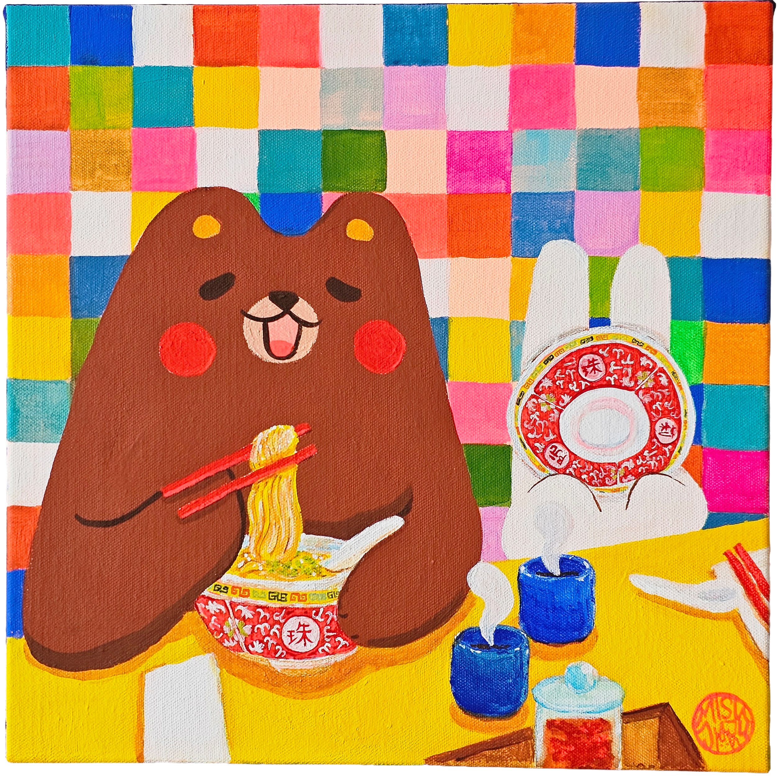 Egg Noodles Original Painting