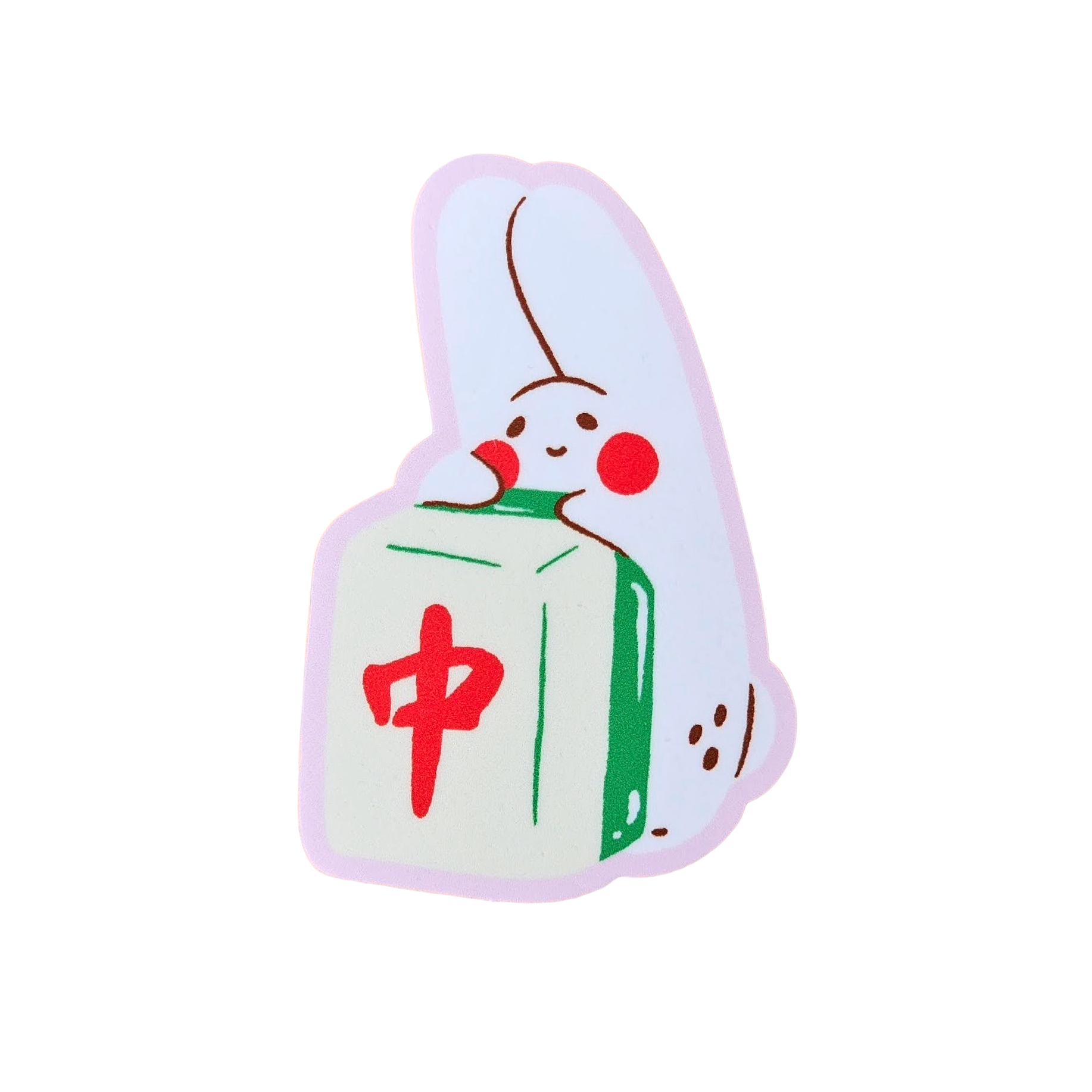 Mahjong Red Sticker