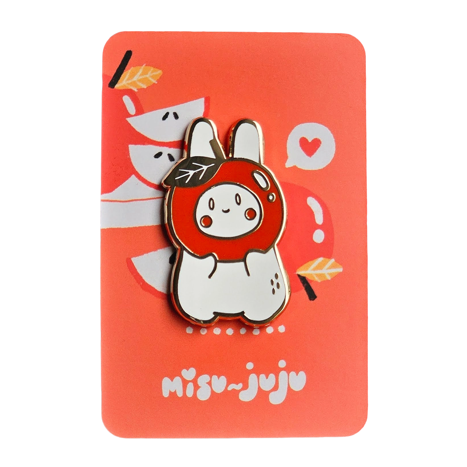 Bunny Apple Pin