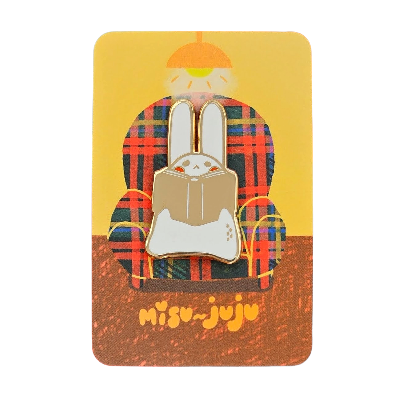 Book Bunny Pin