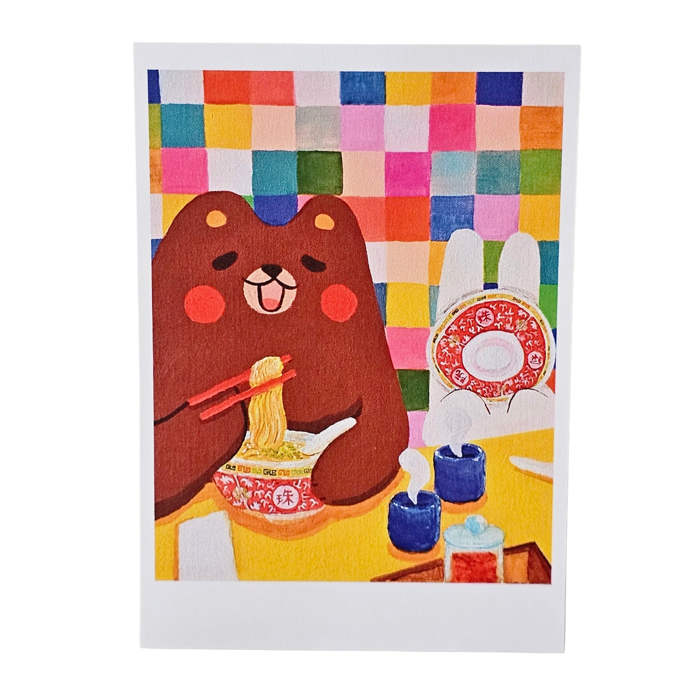 Egg Noodles Postcard