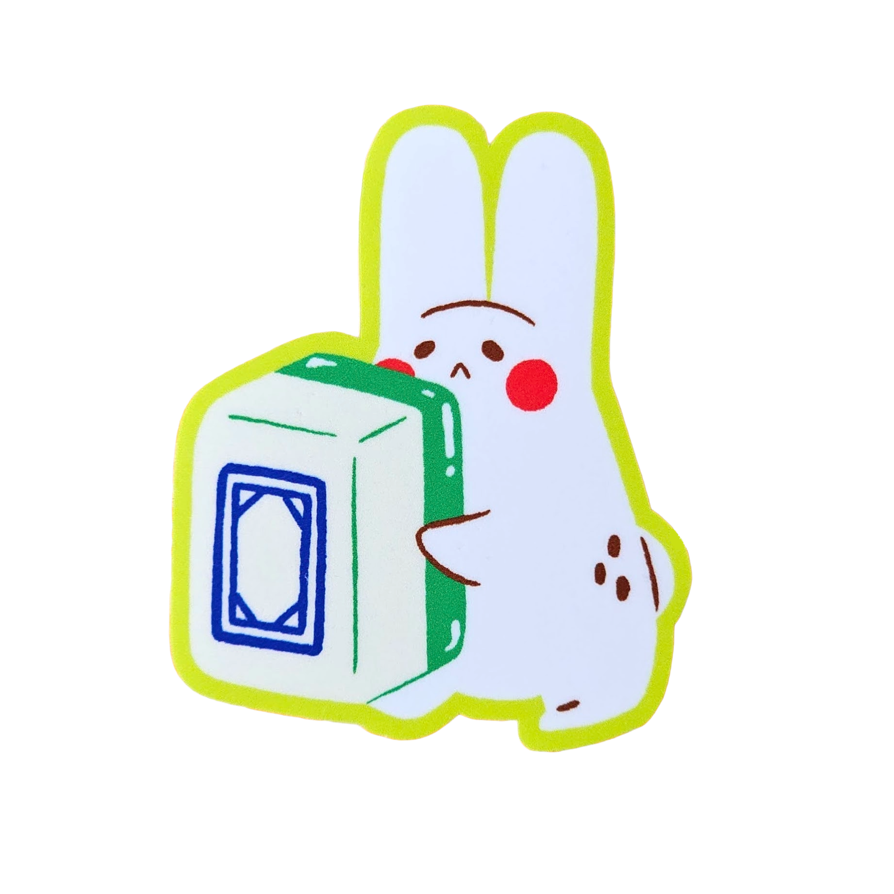 Mahjong White Sticker