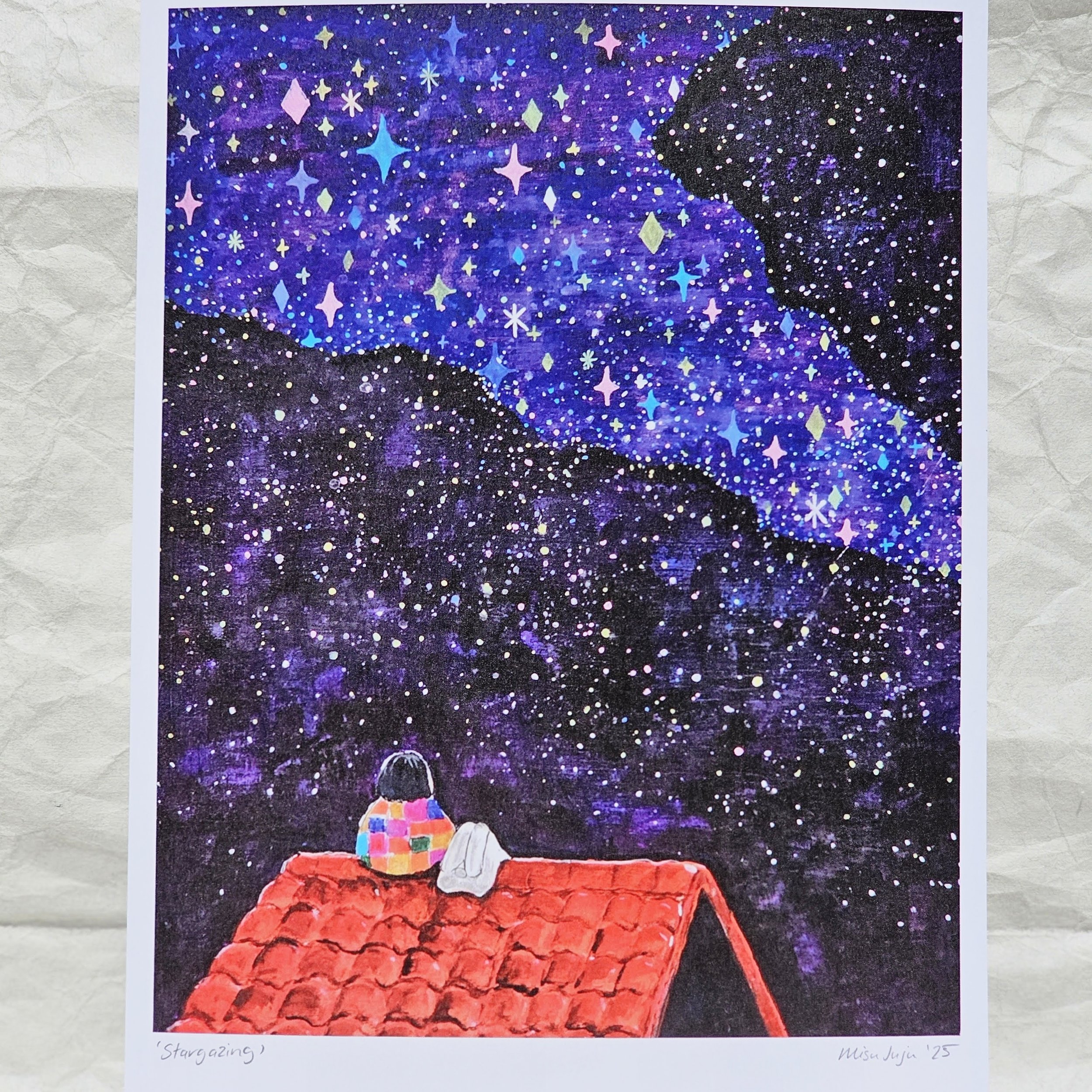 Stargazing A4 Print