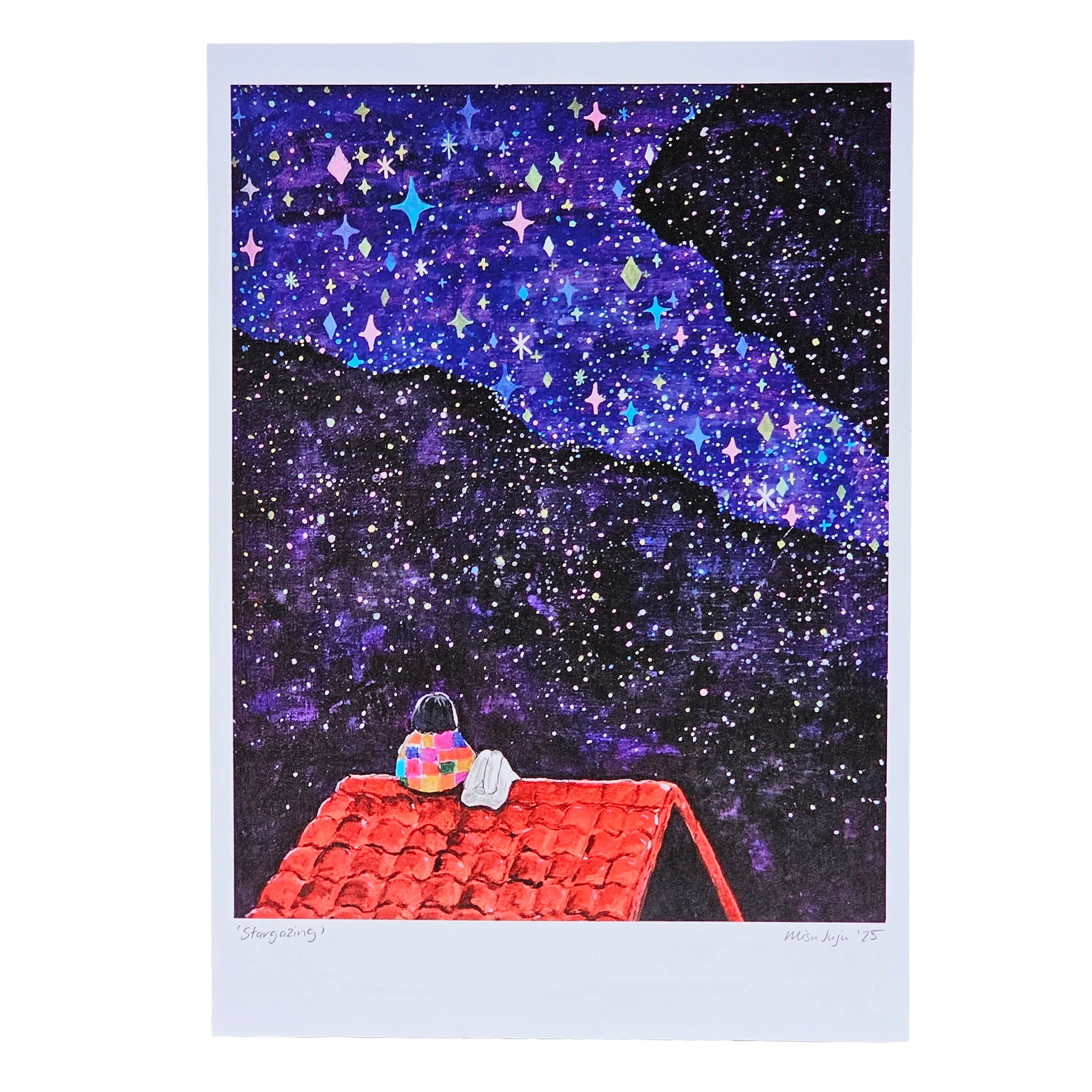 Stargazing A4 Print