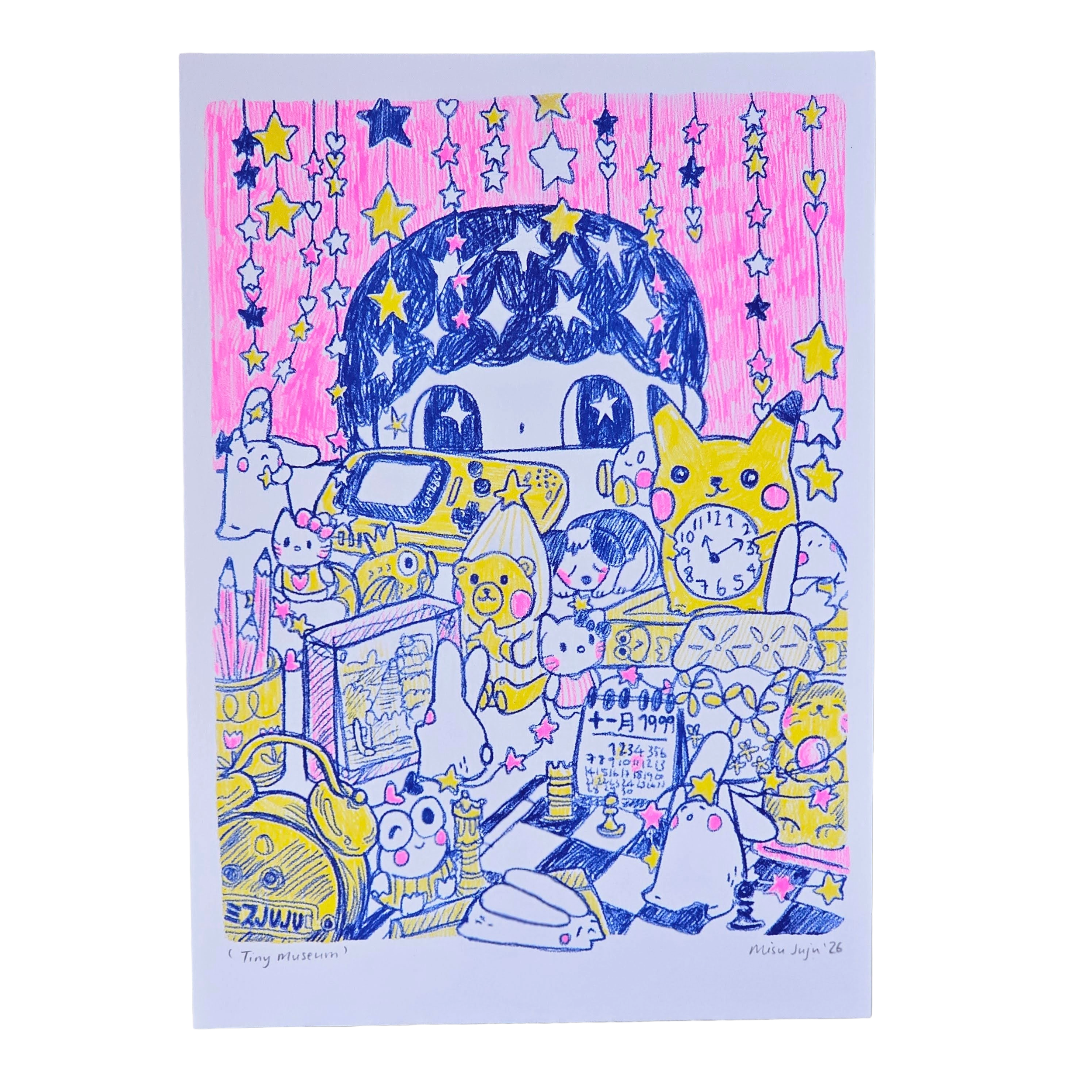 Tiny Museum A4 Riso Print