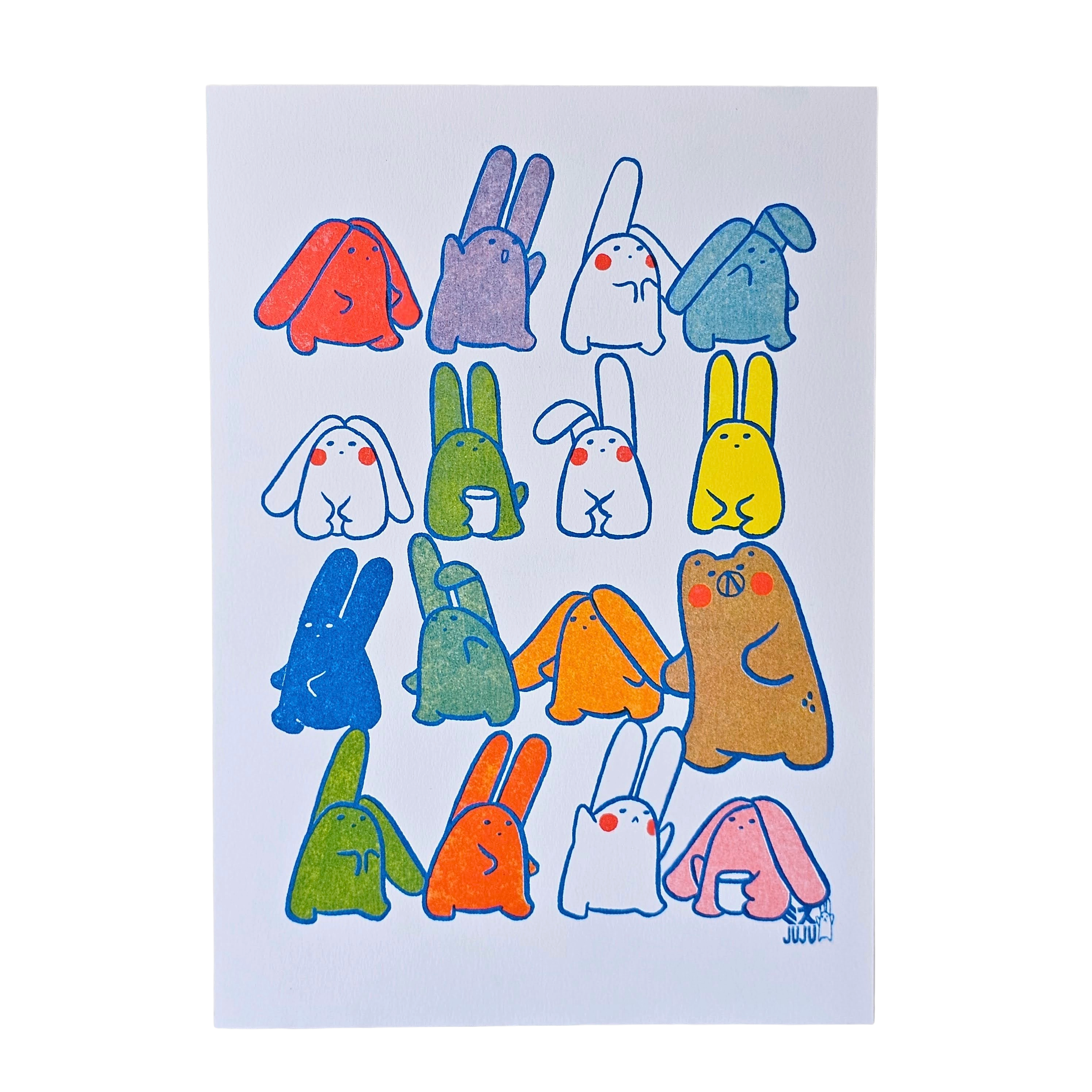Technicolour A4 Riso Print