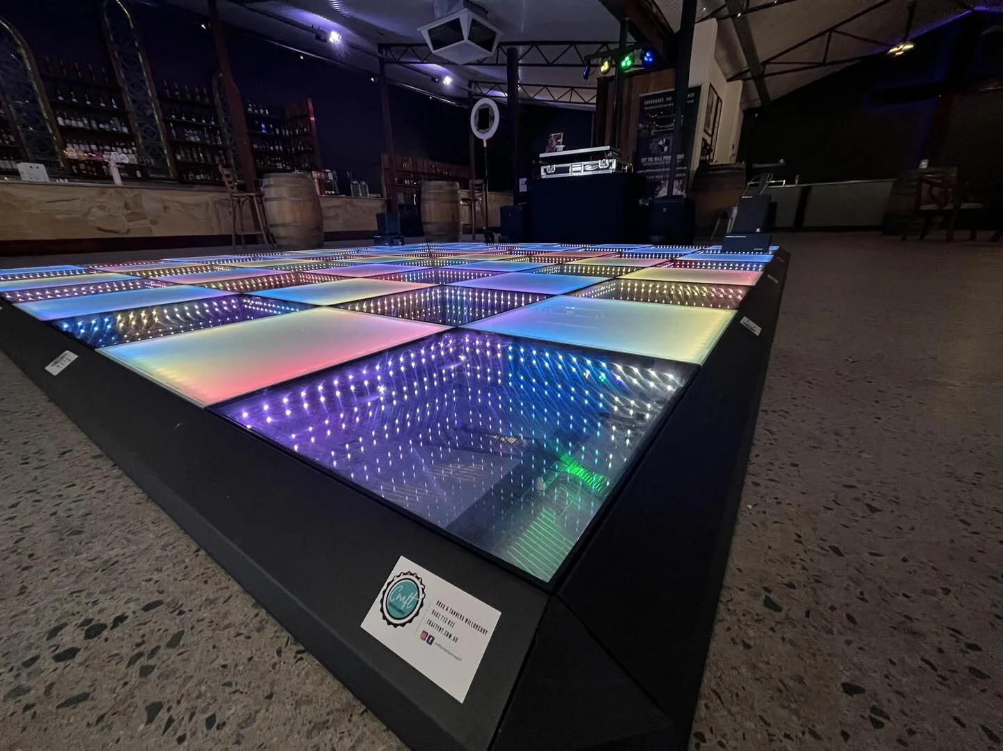 So proud with how amazing our 3D LED Dance Floor looked last night at Chapel Farm Estate alongside Off The Wall Promotions.