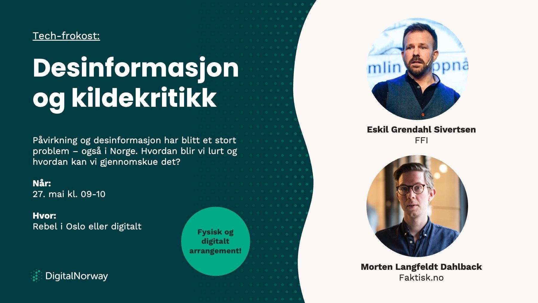 Tech-frokost: Desinformasjon og kildekritikk