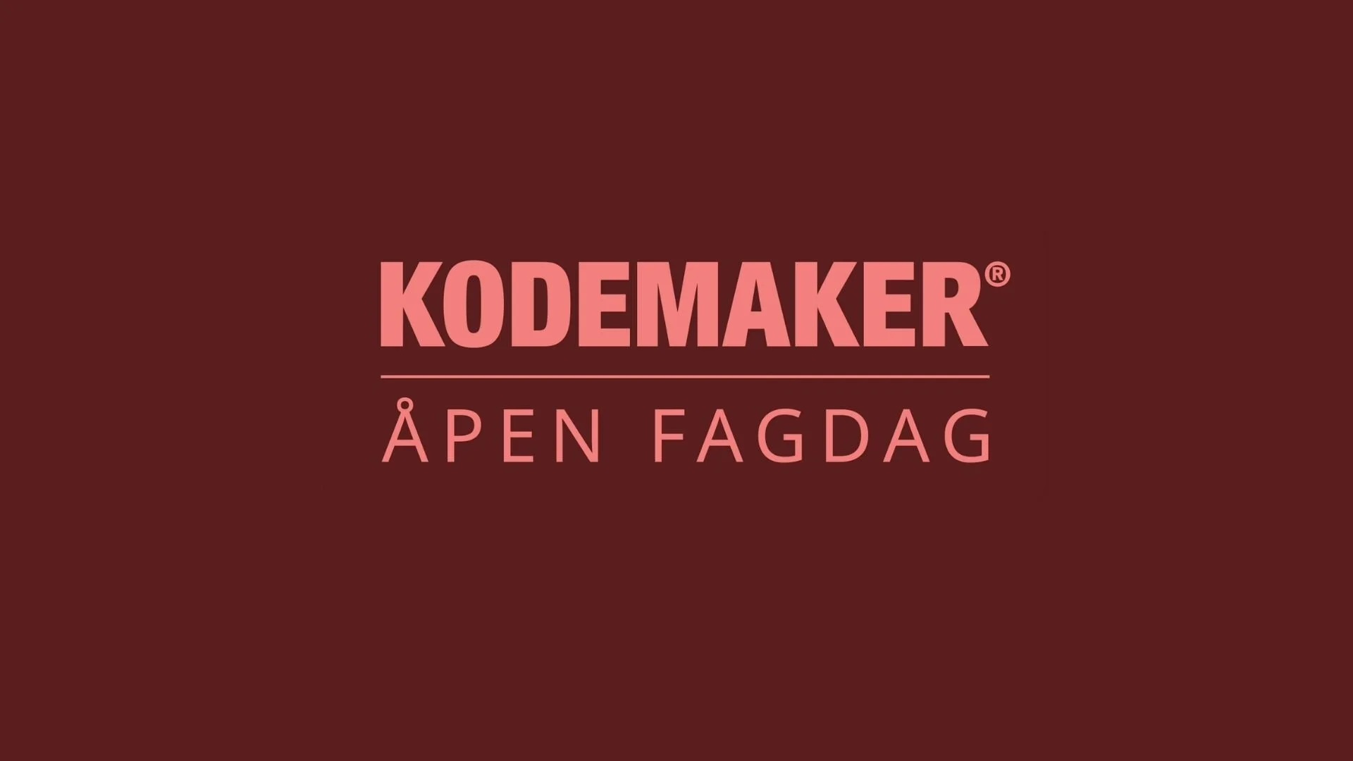 Åpen fagdag