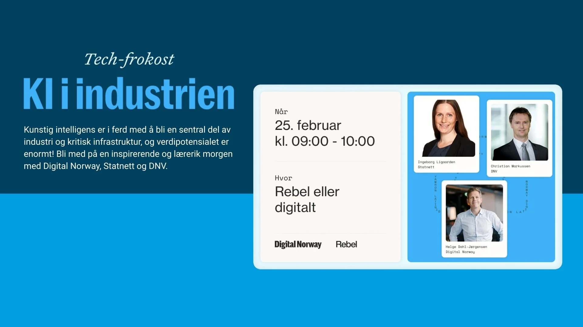 Tech-frokost: KI i industrien 