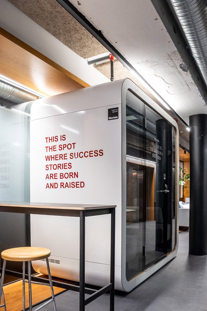 Tilpasset kontorområde på Rebel