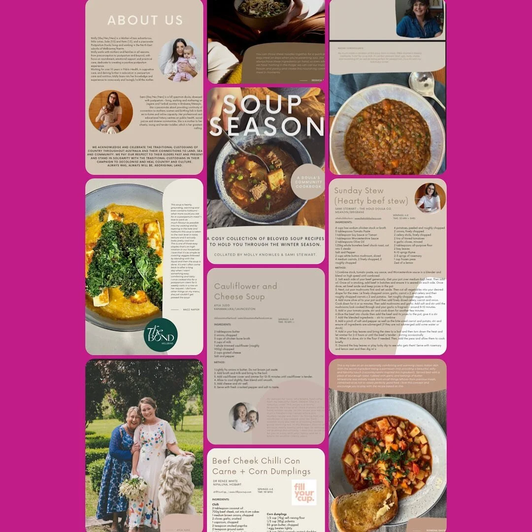 Who doesn&rsquo;t love soup this time of year!?!? 

Thrilled to make a contribution to the Soup Season: A Doula's Community Cookbook - which is now live &amp; FREE to download. You'll find the link to download and donate at @theholddoulaco &amp; @hol