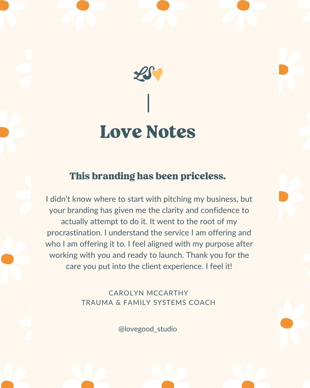 I mean...😭🥰 And people who know me know I'm not exaggerating when I say there were actual tears in my eyes reading this feedback. 

No words 🌼

#womenentrepreneurs #womeninbusiness #womensolopreneur #womensupportingwomen #solopreneurship #solopren