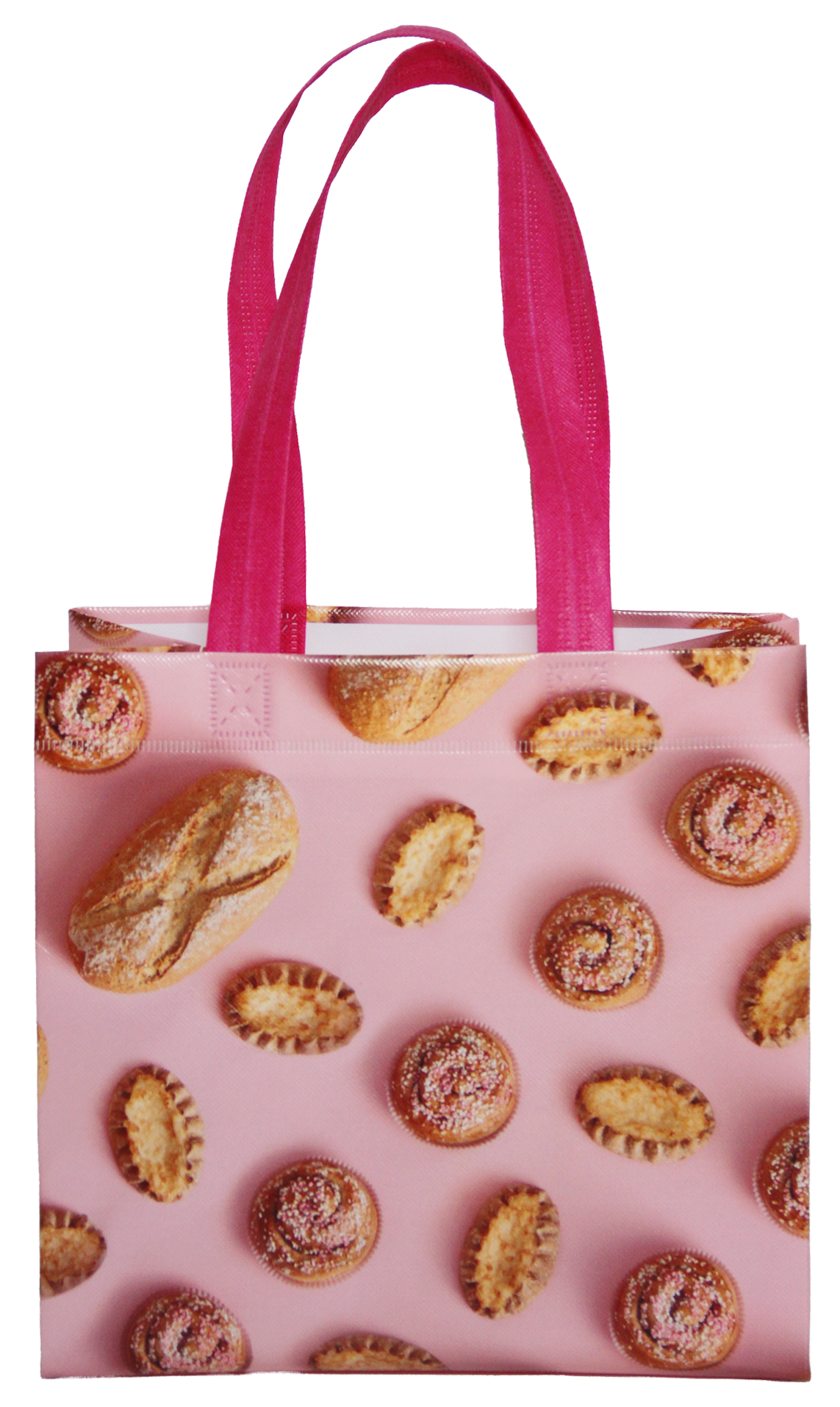  
 Asiakas:  
Lantmännen Unibake
 
 Tuote: 
Toimitamme asiakkaalle suuren määrän Euroopassa valmistettuja, kustomoituja kasseja Roosa Nauha -kampanjaan vuosittain.
 