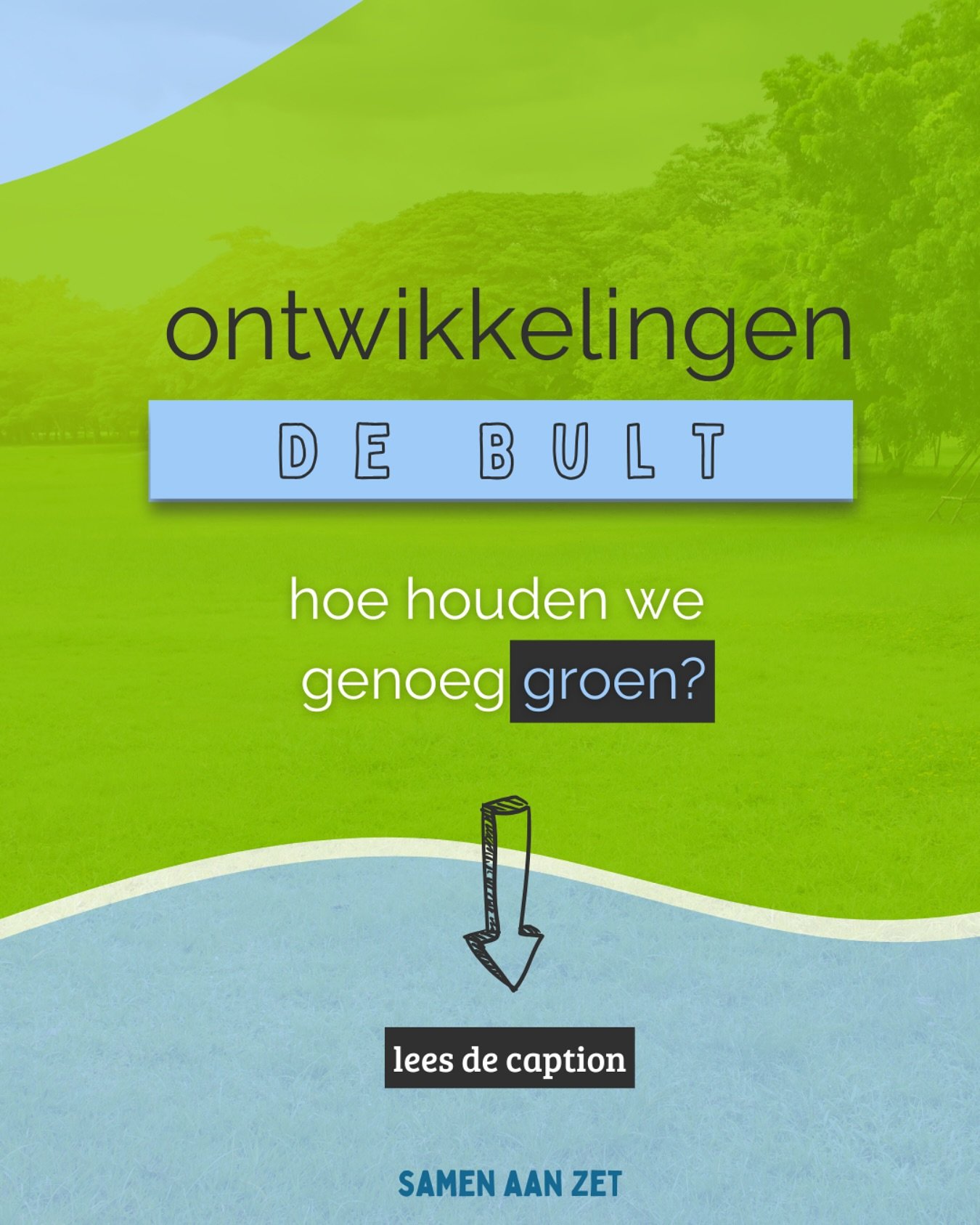 Het scheelde maar 1 stem! Maar deze stem betekent wel dat er 12 woningen gebouwd mogen worden. Op de Bult. 

Deze plannen staan haaks op het idee van de gemeente om groene gebieden op te waarderen. Hier voelen wij meer voor! ;)

Ja, de woningnood is 