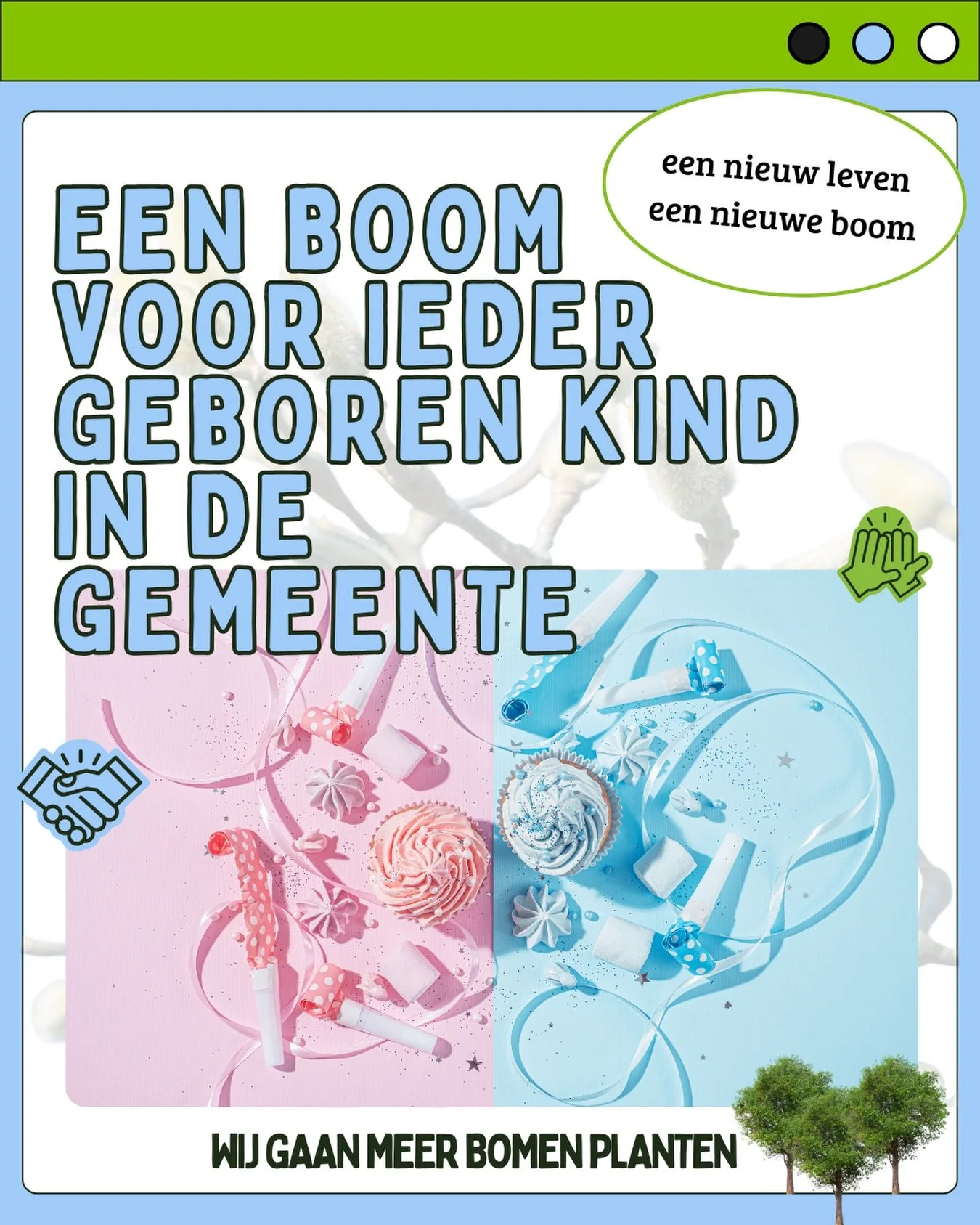 Het is toch eigenlijk te gek voor woorden dat Amsterdam meer openbaar groen per inwoner heeft dan onze gemeente? 

We planten een boom voor elk geboren kind 💚