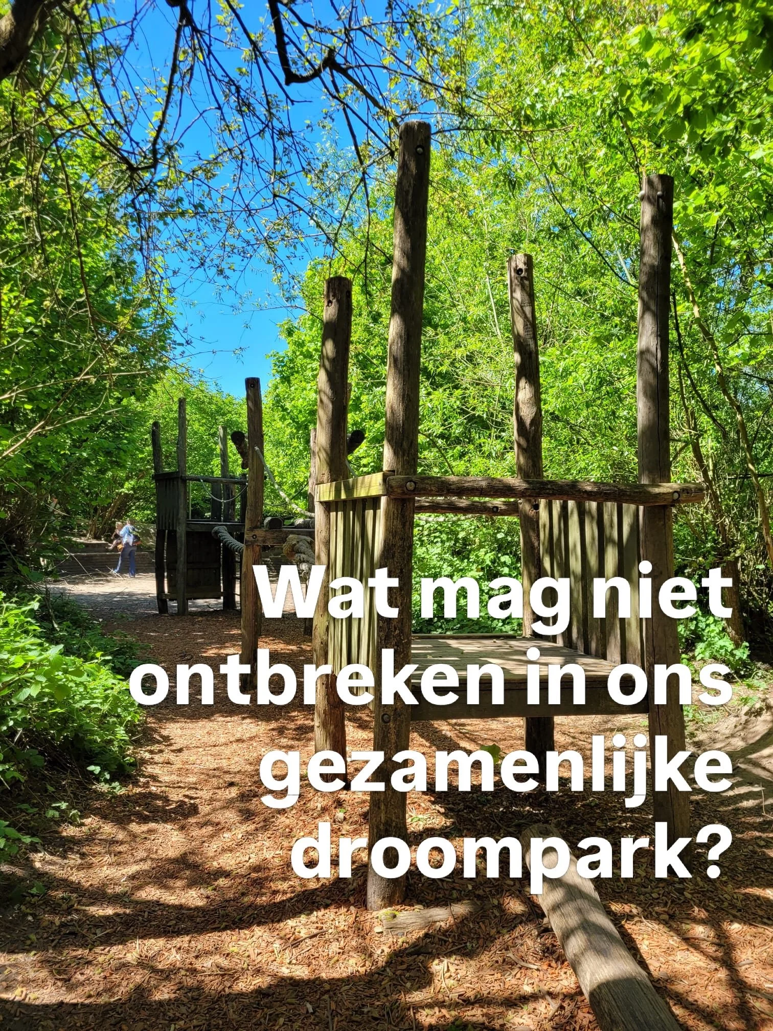 Wij zien een groot deel van onze droom, een park in de gemeente Kaag &amp; Braassem, al voor ons. 

Wat is volgens jou een waardevolle toevoeging in een park?