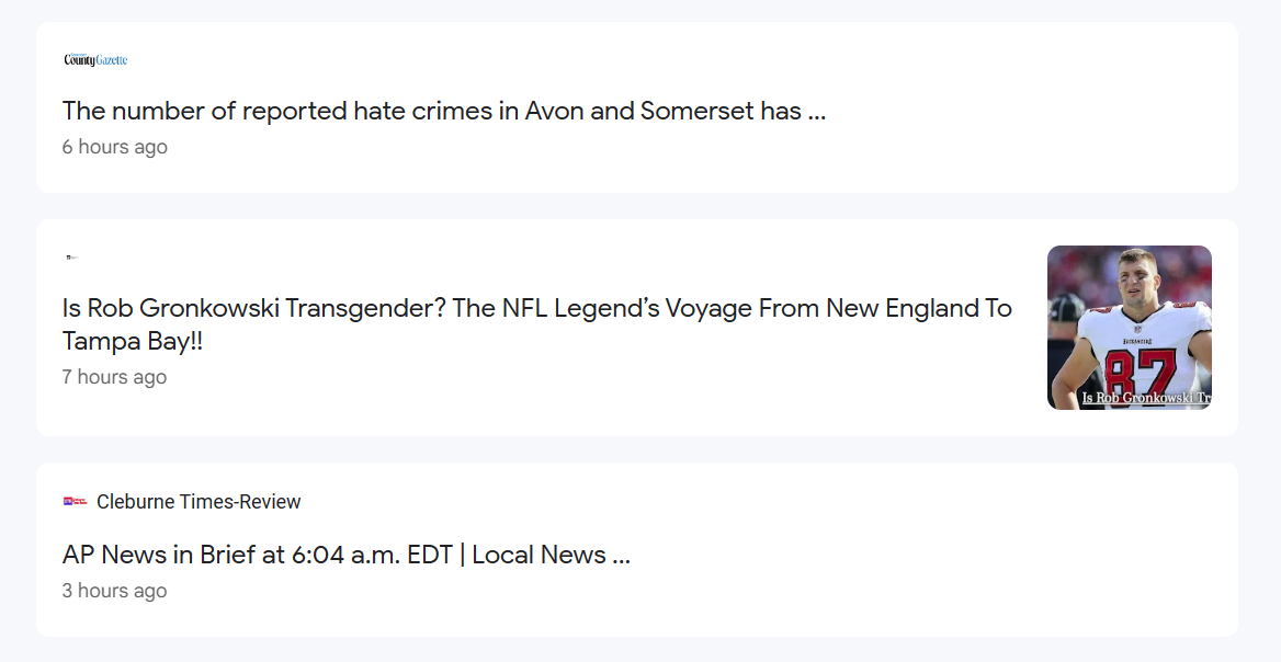 screenshot from Google news 