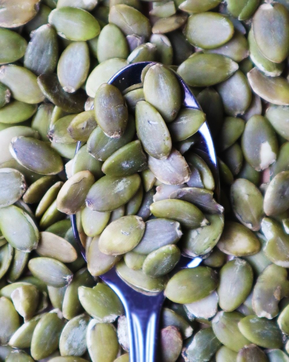 Pumpkin seeds.
One of five seeds. 

#simpleingredients #betterforyou #perfectsnack #cleaningredients
